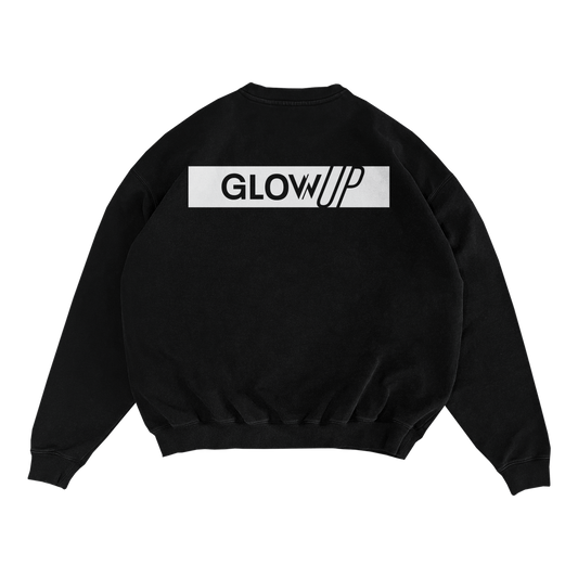 Sudadera Oversize sin Capucha "ESSENTIAL BLACK EDITION
